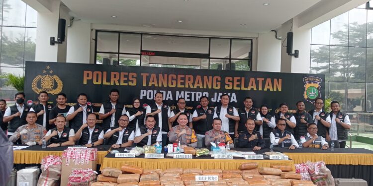Polres Tangsel Ungkap Kasus Peredaran Narkotika Jaringan Internasional