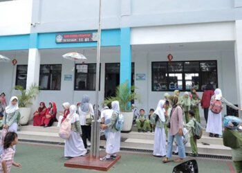 Wajah Baru Gedung SDN Serua Indah 01 bikin Siswa-siswi Lebih Semangat Belajar