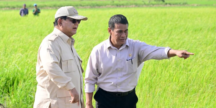 Presiden Prabowo Kunjungan Perdana ke Lahan Pertanian di Merauke, Apresiasi Peran Anak Muda Papua