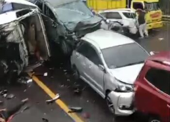Tabrakan Beruntun di Tol Purbaleunyi KM 92 Arah Jakarta