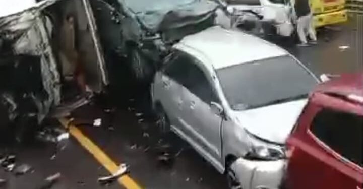 Tabrakan Beruntun di Tol Purbaleunyi KM 92 Arah Jakarta