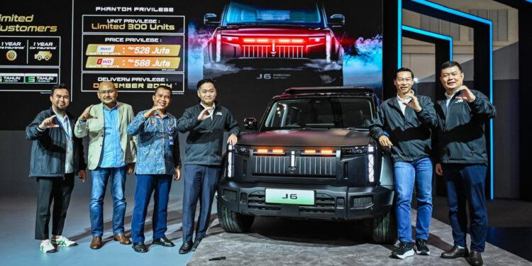 Chery J6 Meluncur di GJAW 2024: SUV Offroad Listrik Pertama di Indonesia, Harga Mulai Rp 498 Juta