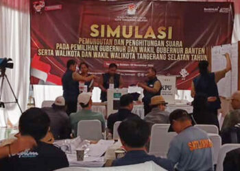 Pilkada 2024, KPU Tangsel Gelar Simulasi Pemungutan Suara