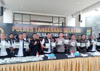 Polres Tangsel Gagalkan Peredaran Narkotika Jenis Sabu Seberat 40,2 Kg dari Tiga Tersangka
