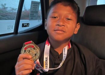 Salman Alfariz, Siswa SDN 01 Benda Baru Raih Medali Emas di Banten Nasional Cup 2024