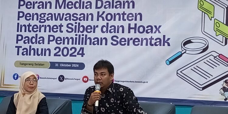 Pilkada 2024, Bawaslu Tangsel Gandeng Media dalam Pengawasan Konten Siber dan Hoaks