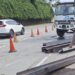 tabrakan truk di tol desari