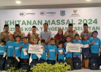 Peringati Hari Jadi ke-16 Kota Tangsel, BAZNAS Gelar Khitanan Massal