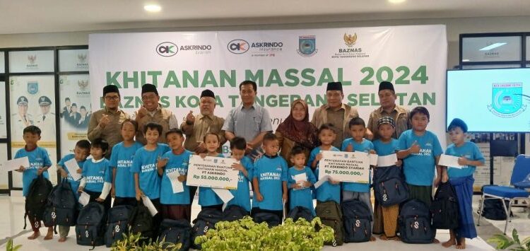 Peringati Hari Jadi ke-16 Kota Tangsel, BAZNAS Gelar Khitanan Massal
