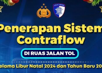 Jadwal Contraflow di Ruas Jalan Tol Selama Libur Nataru