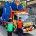 Truk Bawa Gulungan Kabel Nyangkut di Underpass Pasar Jumat