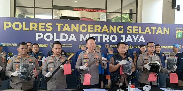 Polres Tangsel Tangkap Pelaku Penyiraman Air Keras ke Polisi