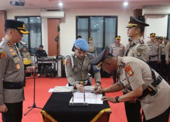 Sembilan Pejabat Baru Polres Tangsel Resmi Dilantik
