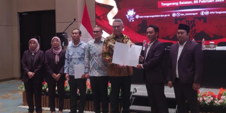 KPU Tangsel Tetapkan Pasangan Ben-Pilar Sebagai Wali Kota dan Wakil Wali Kota Terpilih