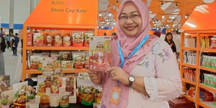Ikuti BRI UMKM EXPO(RT), Abon Cap Koki Tembus Pasar Internasional