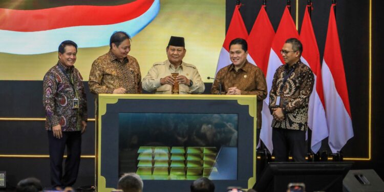 Presiden Prabowo Resmikan Layanan Bank Emas Pegadaian, BRI Group Semakin Optimis Perkuat Ekonomi Nasional