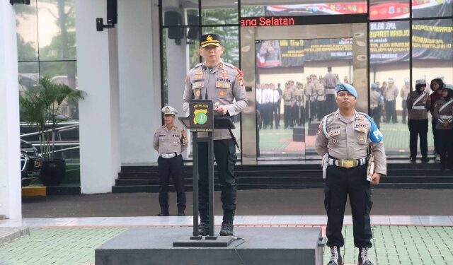 Amankan Idul Fitri, Polres Tangsel Gelar Apel Pasukan Operasi Ketupat 2025