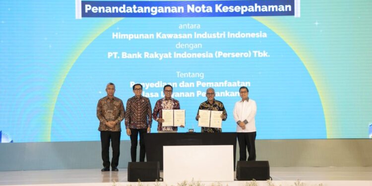 Dorong Pertumbuhan Ekonomi dan Optimalisasi Kawasan Industri, BRI Jalin Kerja Sama dengan HKI