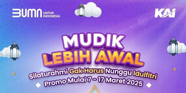 Mau Mudik Lebih Awal? KAI Beri Diskon Tiket hingga 25 Persen untuk Perjalanan 7-17 Maret 2025