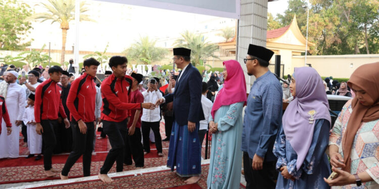 KJRI Jeddah Rayakan Idul Fitri 1446 H Bersama Timnas U-17 dan Warga Indonesia di Arab Saudi