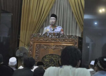 Tarawih Berjamaah, Kapolsek Ciputat Timur Tekankan Soal Keamanan Lingkungan