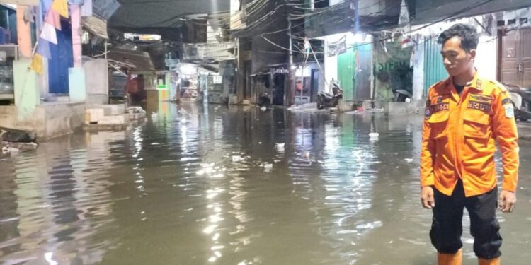 Banjir Rob Melanda Kawasan Pluit Jakut, Dua RT Masih Tergenang Air