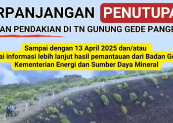 Aktivitas Vulkanik Naik, Penutupan Pendakian Gunung Gede Diperpanjang