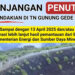 Aktivitas Vulkanik Naik, Penutupan Pendakian Gunung Gede Diperpanjang