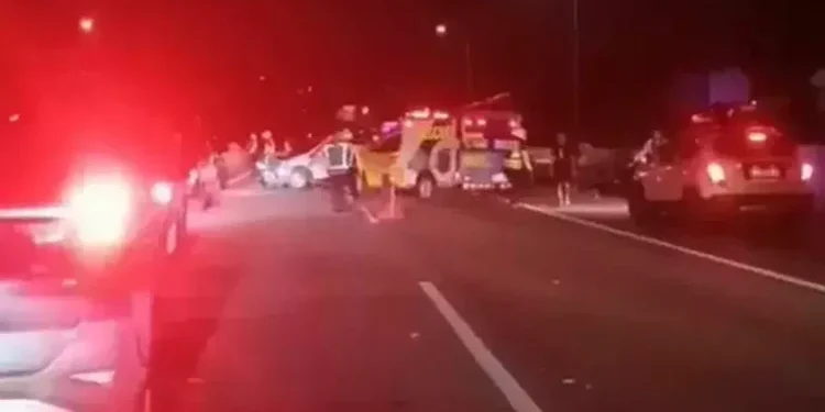 kecelakaan di tol bawen