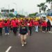Massa Buruh ‘Beraksi’ di Depan Gedung Parlemen, Jalan Keluar Tol Arah Gedung MPR/DPR Berlaku Buka Tutup