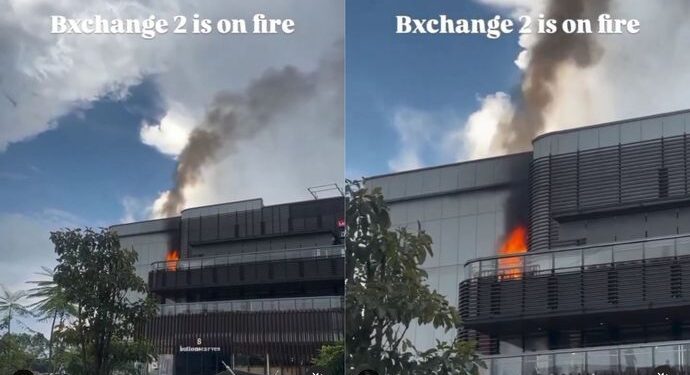 Viral di Media Sosial, Kobaran Api Terlihat di Mall Bintaro Xchange Sore Ini