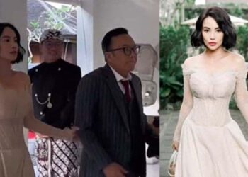 Inilah Sosok Wanita Cantik yang Digandeng Ari Lasso di Pernikahan Luna Maya
