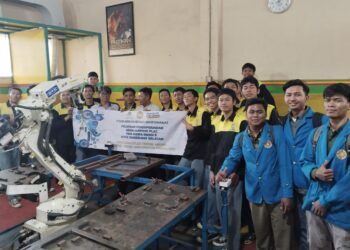 Mahasiswa Teknik Mesin UNPAM Gelar Pelatihan Pengoperasian Mesin Bending Plat