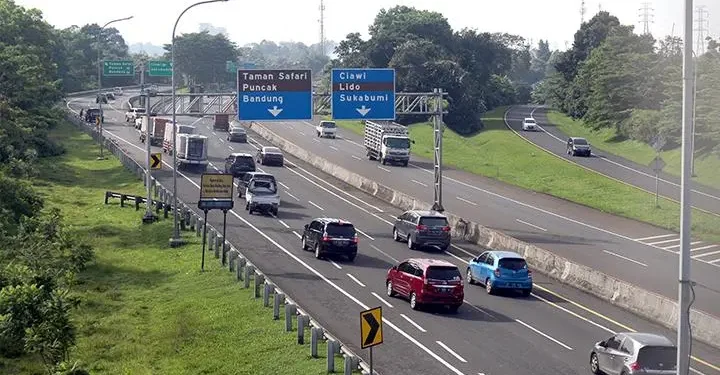 Libur Hari Waisak, Penerapan Contraflow Diberlakukan di Tol Jagorawi