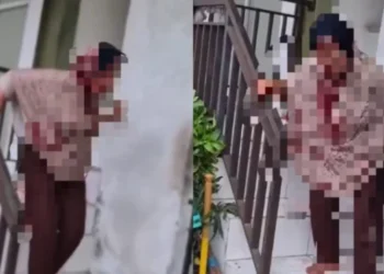 Viral! Wanita Paruh Baya Dikeroyok hingga Berlumur Darah Diduga Mencuri Bawang di Pasar