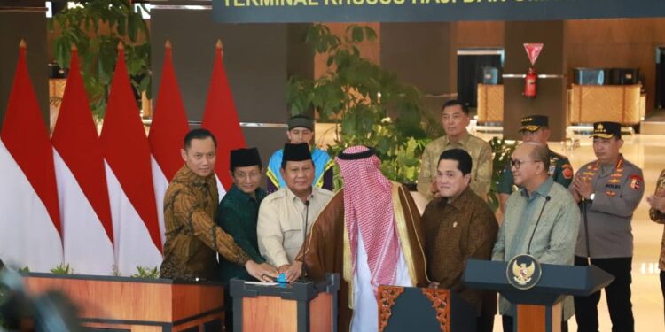 Terminal Khusus Haji-Umrah Bandara Soetta Diresmikan, Prabowo: Pemerintah Berusaha Menurunkan Biaya Semurah-Murahnya