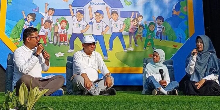 Bukan Kunjungan Biasa, Hari Anak Nasional di Tangsel Dimeriahkan Kehadiran Mendikdasmen