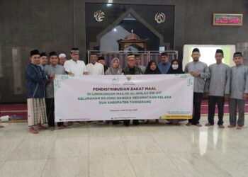 UPZ Masjid Al-Ikhlas Perumahan Dasana Indah  Kelapa Dua Distribusikan Zakat Maal