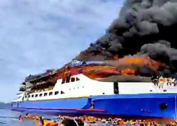 Penumpang Panik dan Histeris, KM Gregorius Barcelona V Terbakar di Tengah Laut