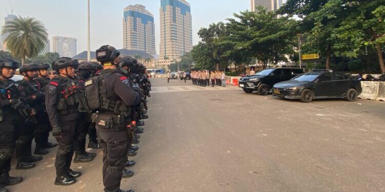 1.632 Polisi dikerahkan Amankan Aksi Ojol di Silang Selatan Monas