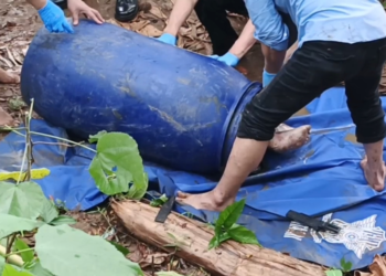 Mengenaskan, Mayat Terbungkus dalam Drum Mengapung di Sungai Cisadane