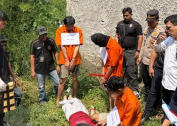 Jalani Rekonstruksi, Tiga Pembunuh Wanita di Cisauk Peragakan 75 Adegan