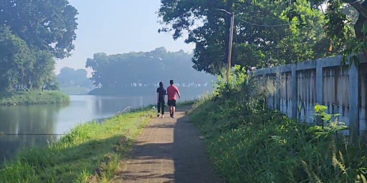 Situ Gintung jadi Lokasi Favorit Lari Pagi Warga Tangsel
