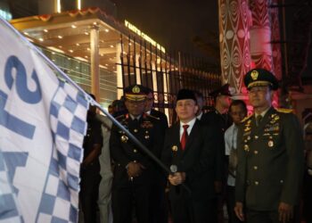 Sambut HUT ke-80 RI, Pemprov Papua Gelar Upacara Taptu dan Pawai Obor