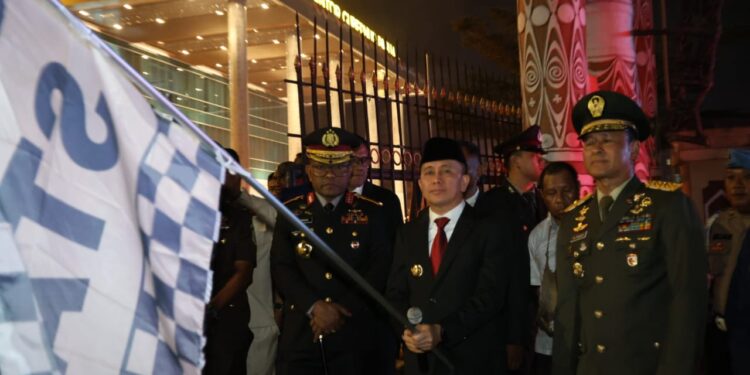 Sambut HUT ke-80 RI, Pemprov Papua Gelar Upacara Taptu dan Pawai Obor