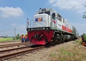 Jalur Kereta Api di Stasiun Pegadenbaru Sudah Bisa Dilewati, KA Argo Lawu Jadi Kereta Pertama yang Melintas