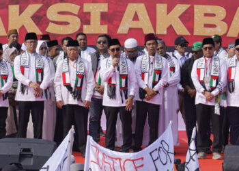 Hadiri Aksi Bela Palestina, Menbud: Peperangan Hancurkan Budaya dan Peradaban Suatu Bangsa
