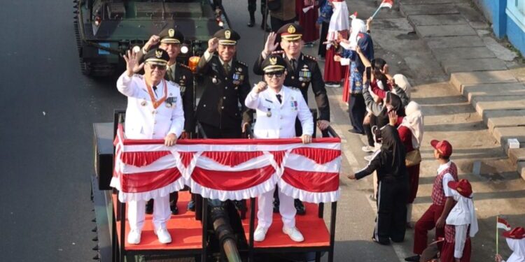 Parade Tank Meriahkan HUT ke-80 RI di Tangsel