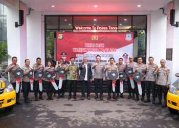 Dukung Kinerja Polres Tangsel, Pemkot Hibahkan Sembilan Unit Kendaraan