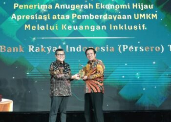 Konsisten Layani Keuangan Inklusif, BRI Peroleh Anugerah Ekonomi Hijau atas Pemberdayaan UMKM